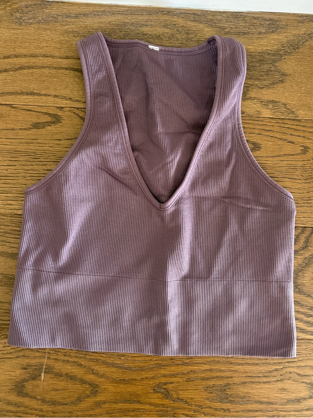 Athleta Deep Purple Ribbed Tank Top
